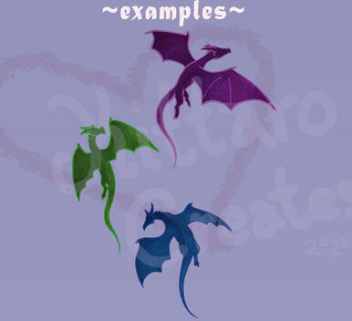 Little Dragons Flying Tattoo