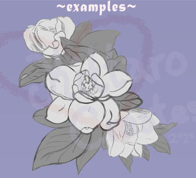 Magnolia Flowers Back Tattoo